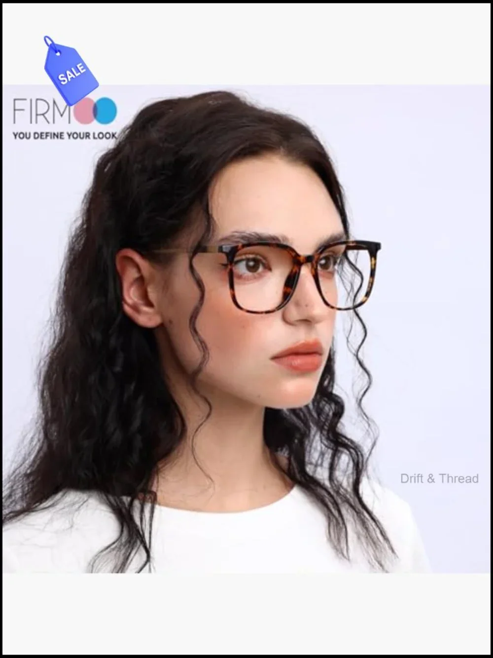 Oversized Square Blue Light Blocking Glasses TR90 Metal Frame UV400